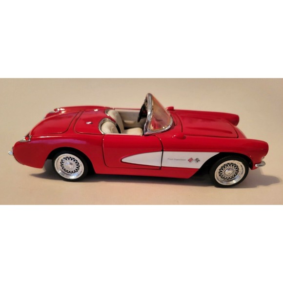 1957 Chevrolet Corvette 1/24 Diecast 327 Fuel Injection Roadster BBS Wheels - Picture 5 of 11